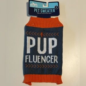Pup Fluencer Dog Pet Sweater Size Medium